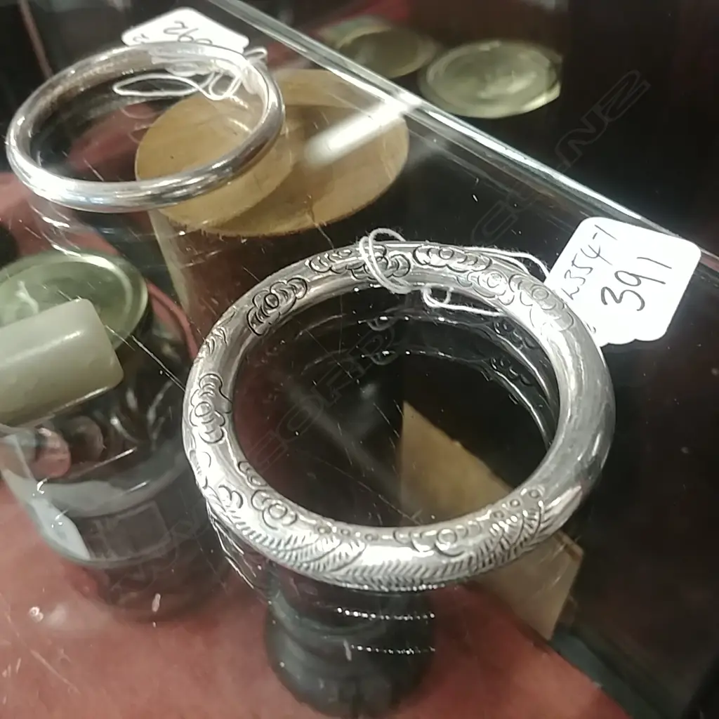 120GM .997 SILVER BANGLE HAND MADE Image 1++