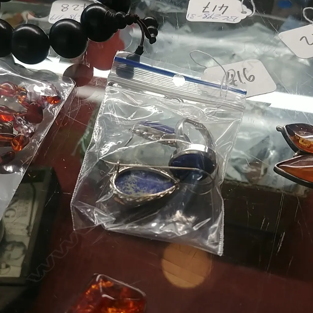 LAPIS LAZULI RING & PR EARRINGS Image 1++