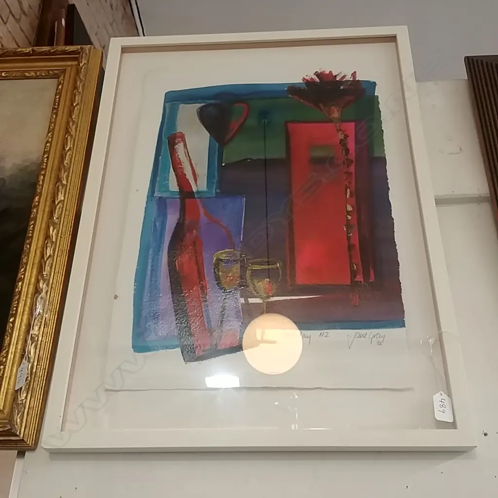 JANE GRAY ACRYLIC ON PAPER 'HOLIDAY NZ  '02 Image 1++