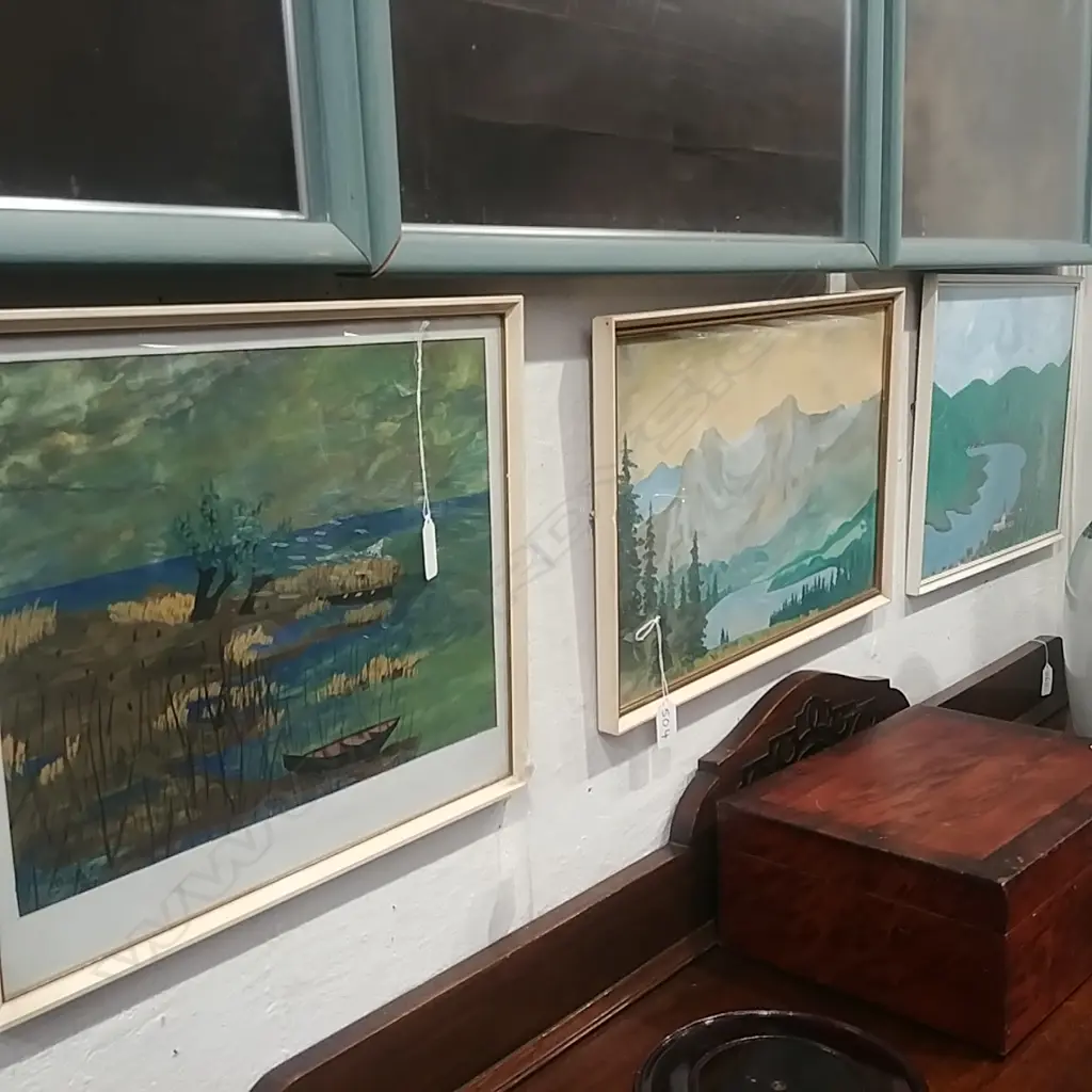 3 FRAMED ARTWORKS Image 1++