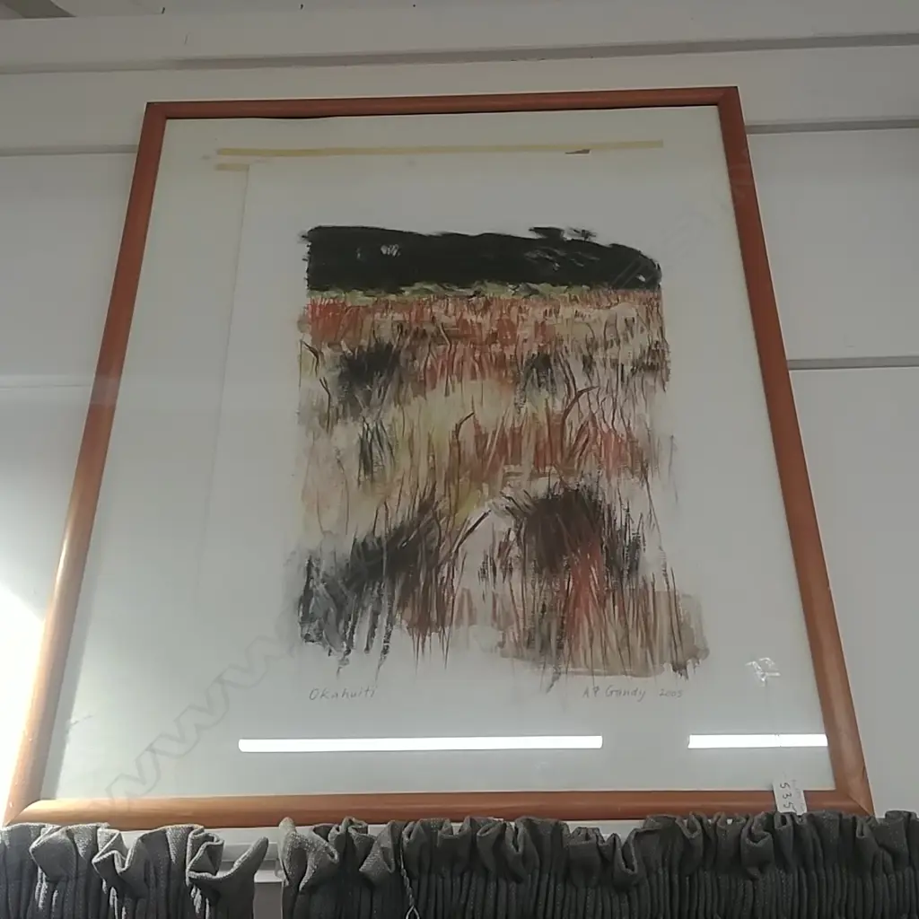 PASTEL ON PAPER - 'OKAHUITI' BY GUNDY Image 1++