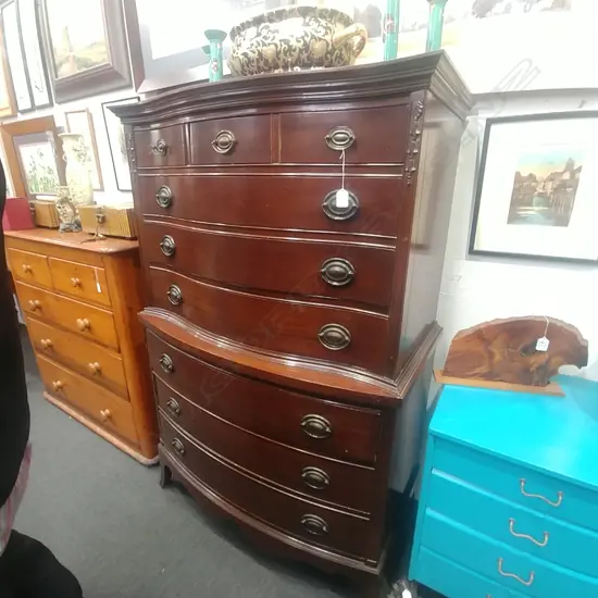 BOW FRONT CHEST ON CHEST