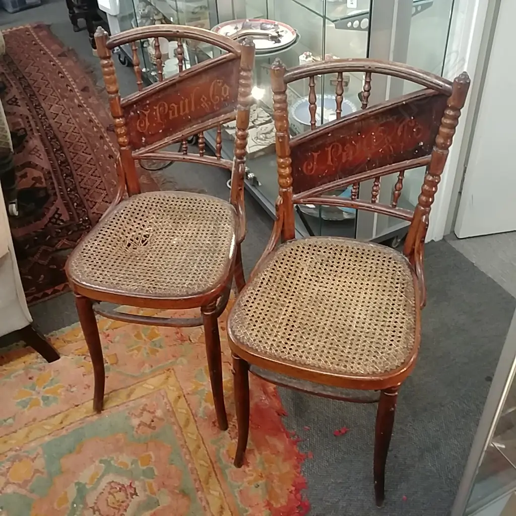 4 BENTWOOD CHAIRS FOR PAUL+CO Image 1++