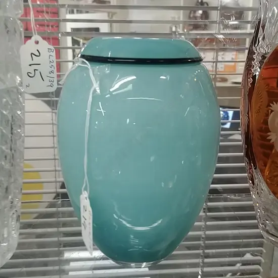 HOGLAND SIGNED GLASS VASE