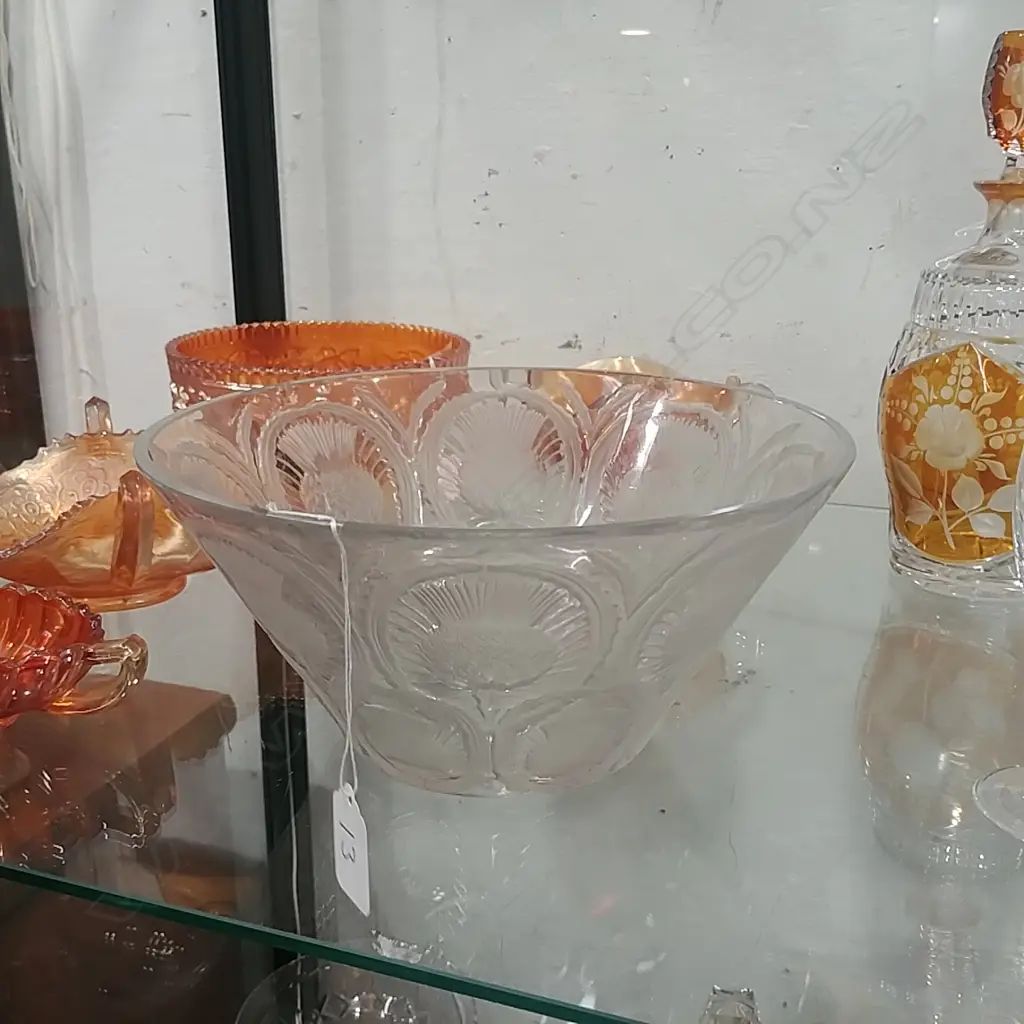 LALIQUE THISTLE BOWL A/F Image 1++