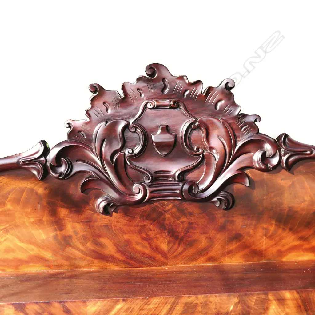 A Regency flame mahogany twin pedestal sideboard Image 1++