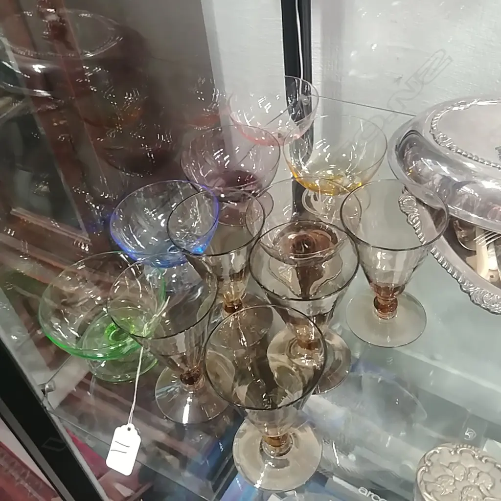 5 AMBER GLASSES+6 DESSERT Image 1++