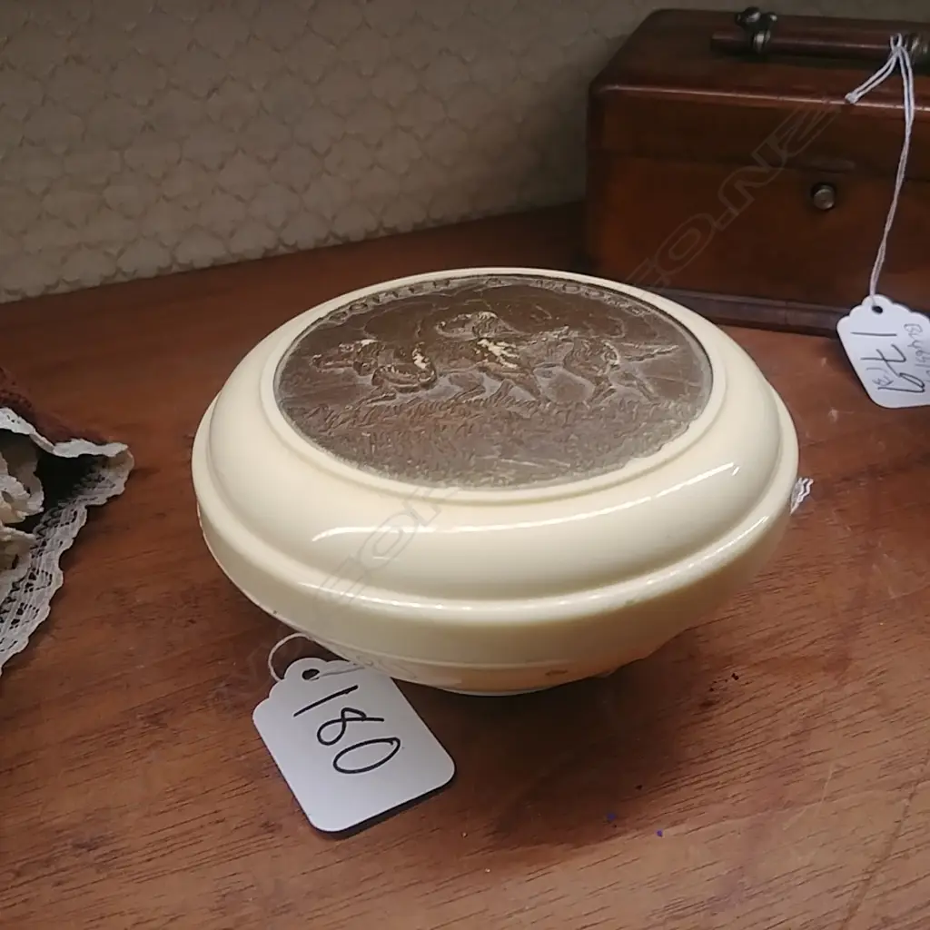 POTTER +MOORE IVORINE SHAVING SOAP CONTAINER Image 1++