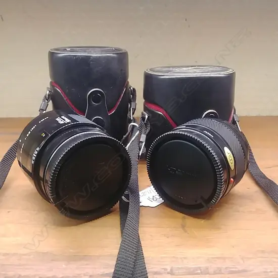 TWO MINOLTA CAMERA LENSES - 24mm + 50mm