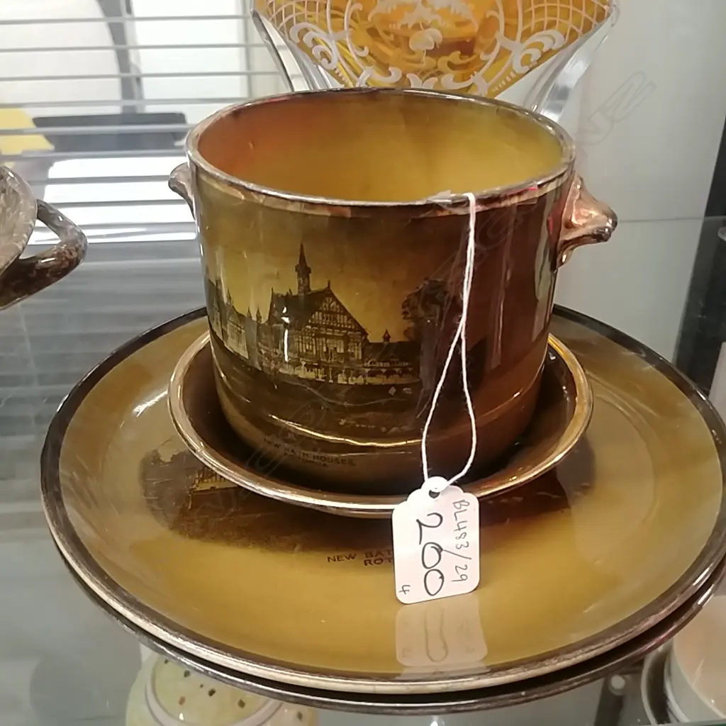 RIDGWAYS POT, BOWL & 2 PLATES 16778 Image 1++