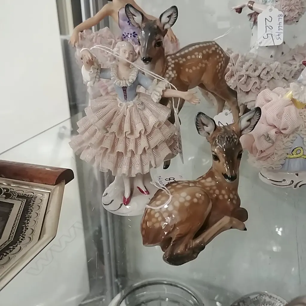 CONT DANCER FIG & DEER ORN Image 1++