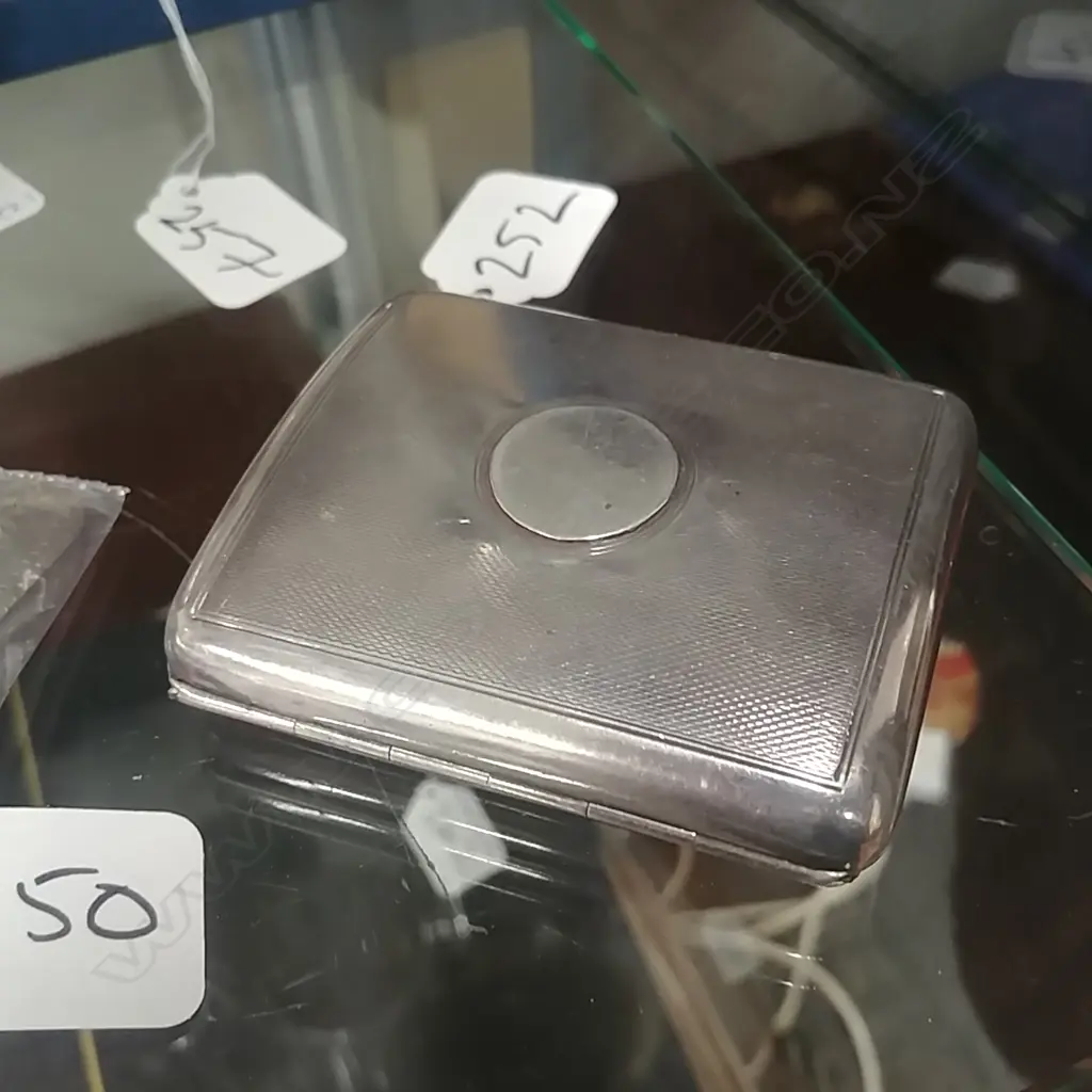 EDWARDIAN SILVER CIG. CASE LONDON 1901 Image 1++