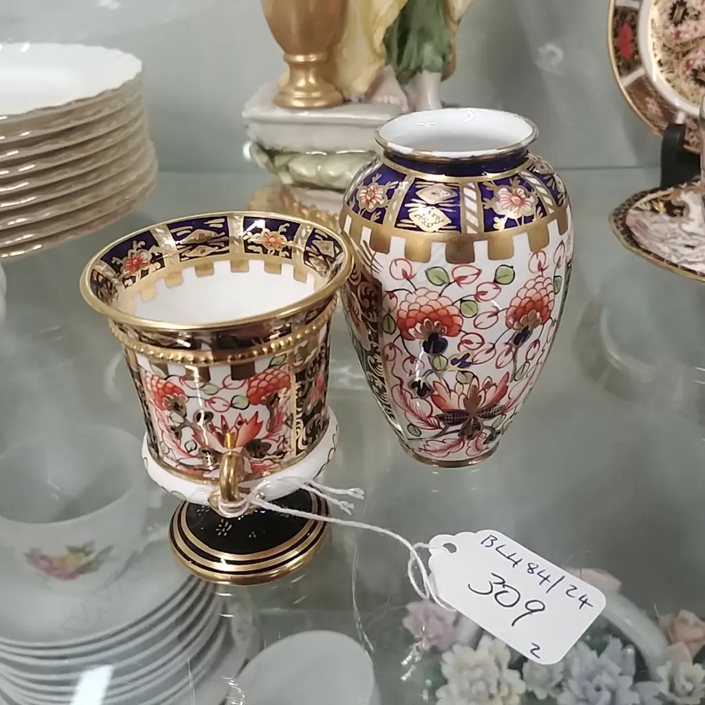 RCD IMARI PAT 2 MINI VASES Image 1++