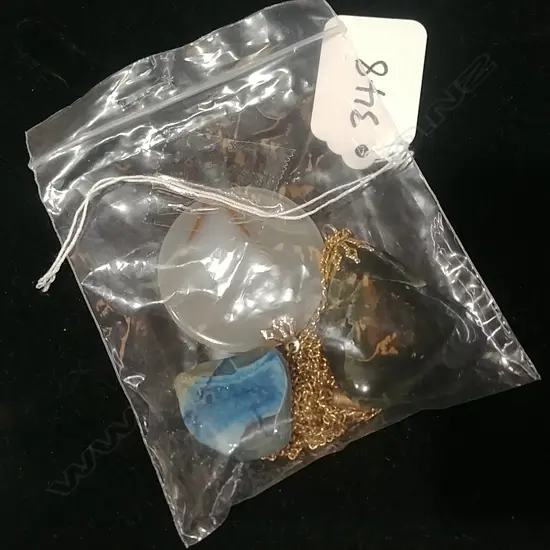 3 AGATE EARRINGS