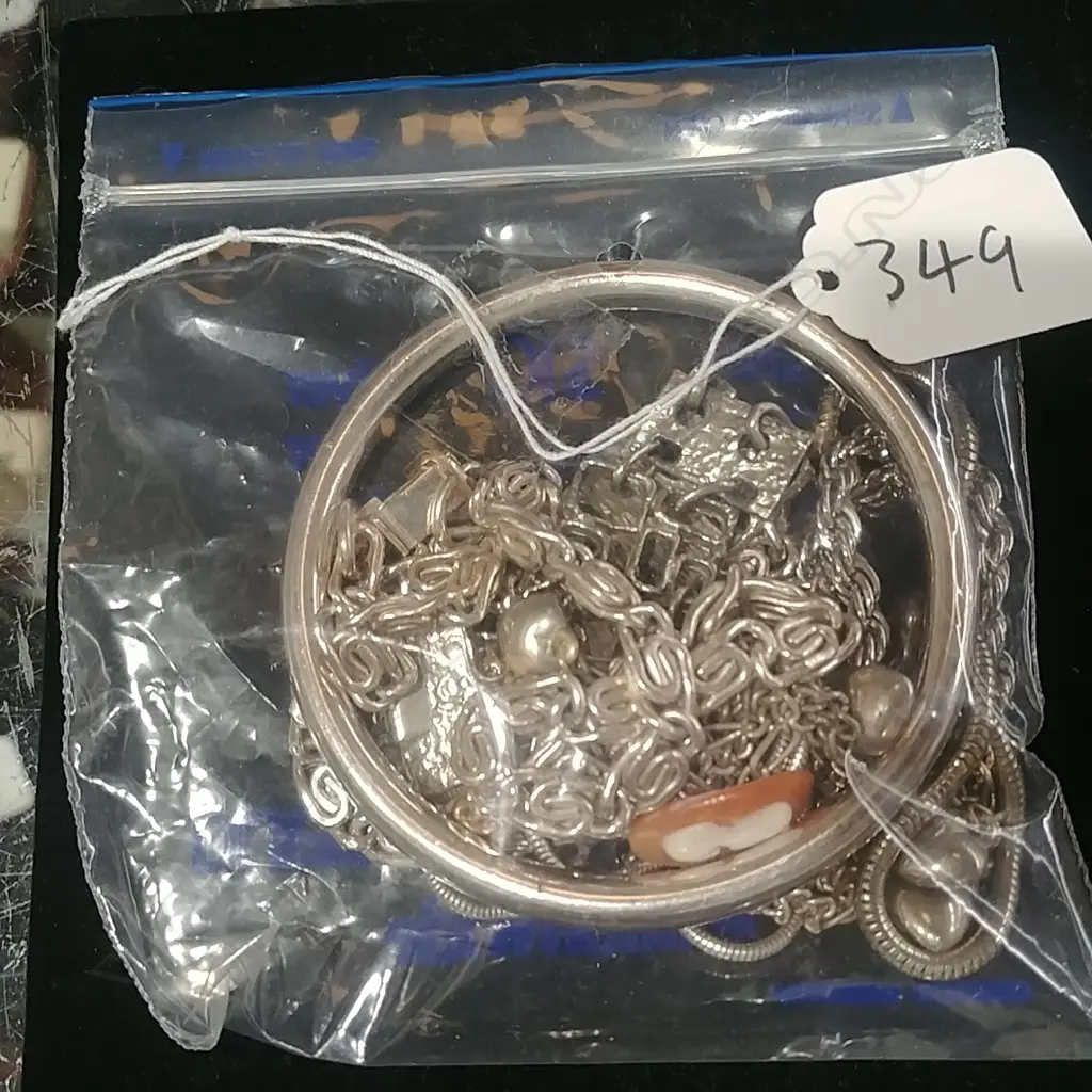 S/PLATE NECKLACES+BANGLE  Image 1++