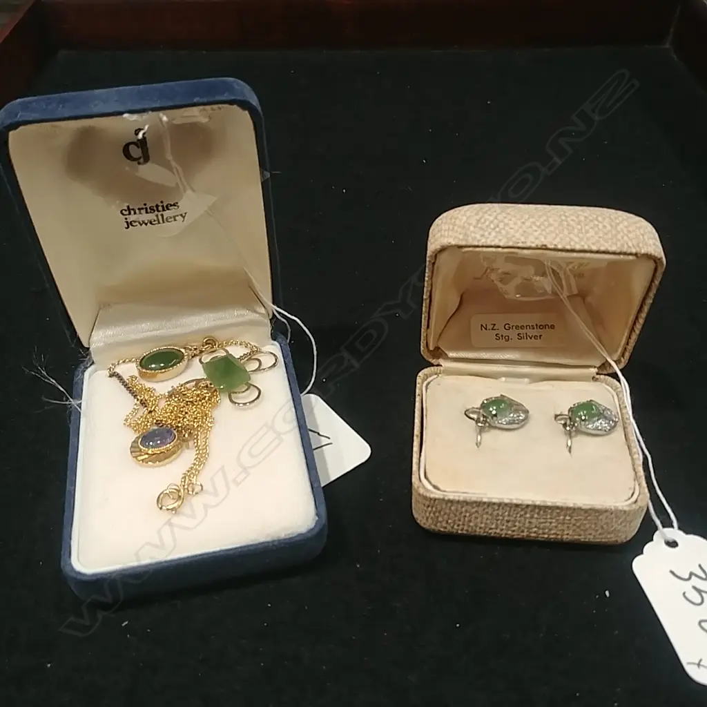 ASSTD SILVER/GREENSTONE NECKLACES/EARRINGS Image 1++