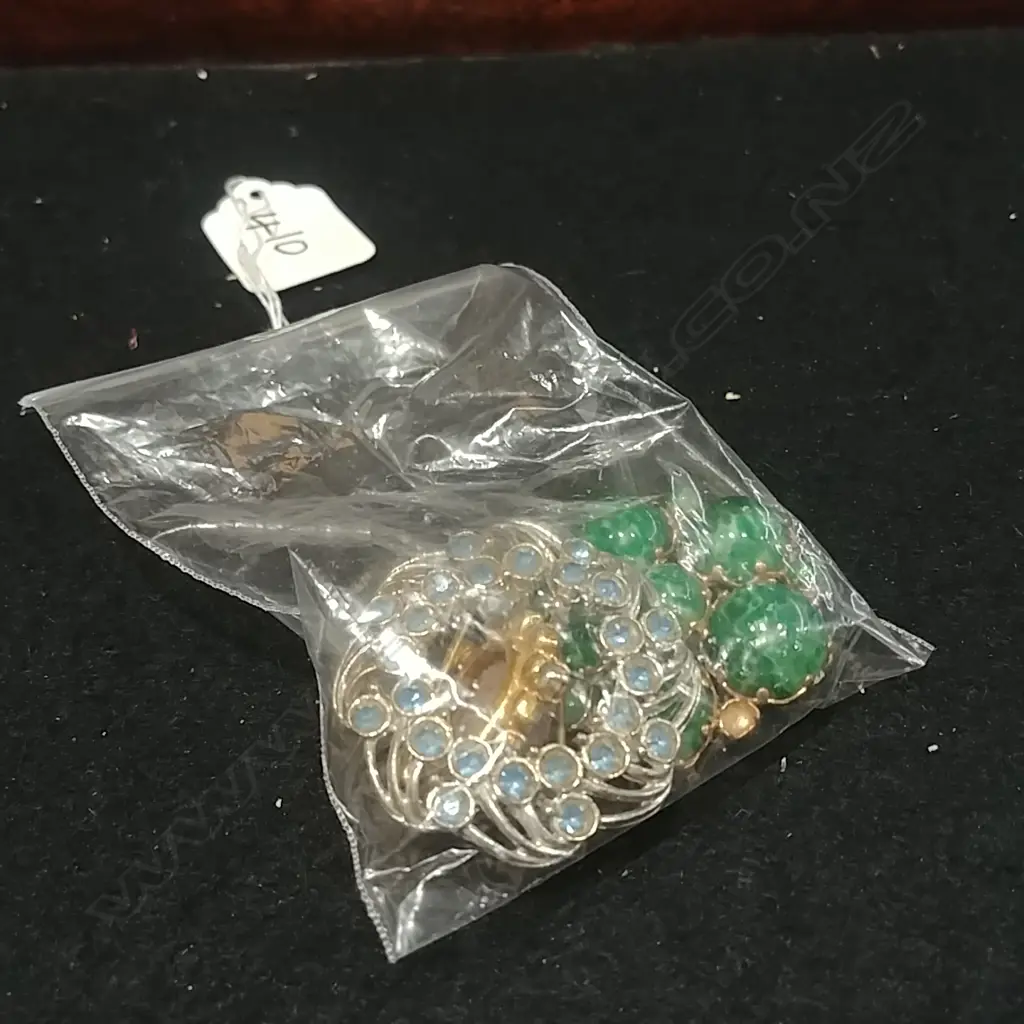 BAG OF COSTUME BROOCHES  Image 1++