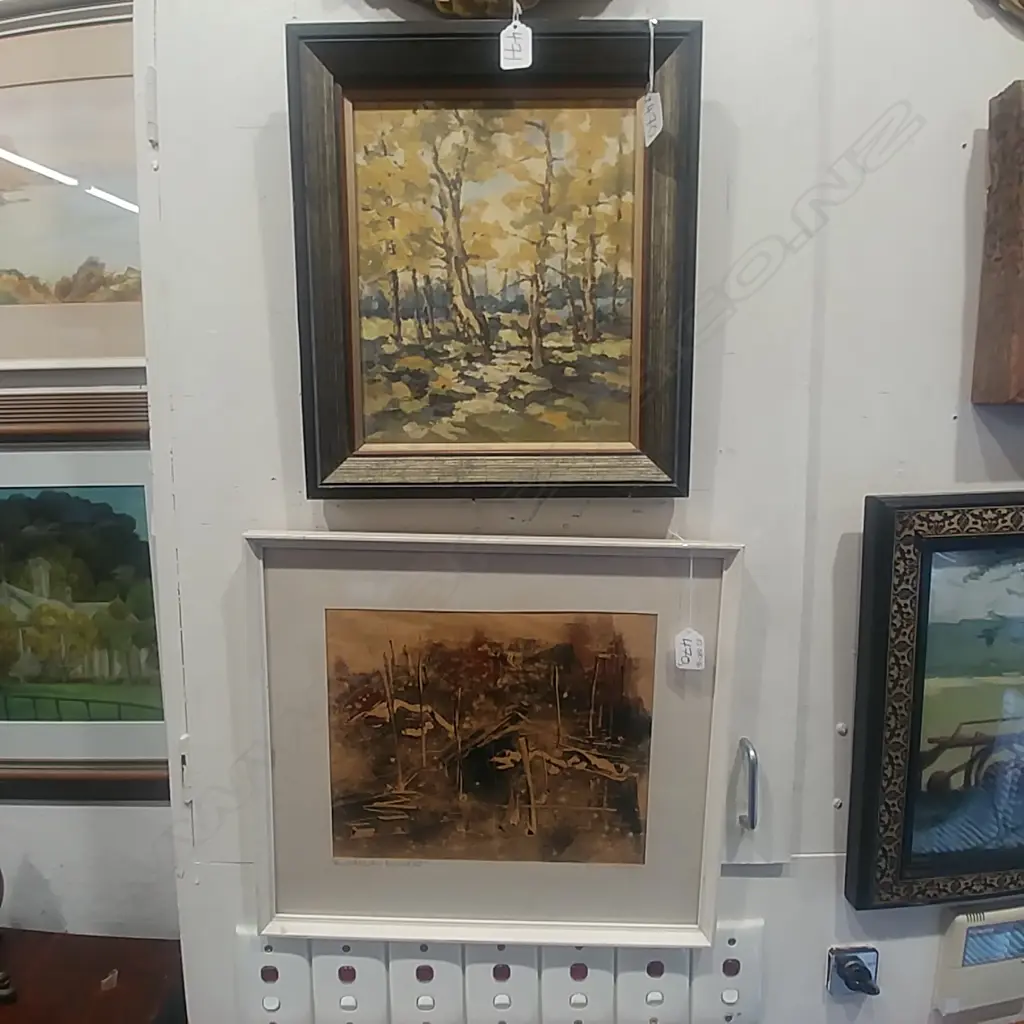 2 ARTWORKS; MAUREN-BRECHER BUSHFIRE & TREES Image 1++