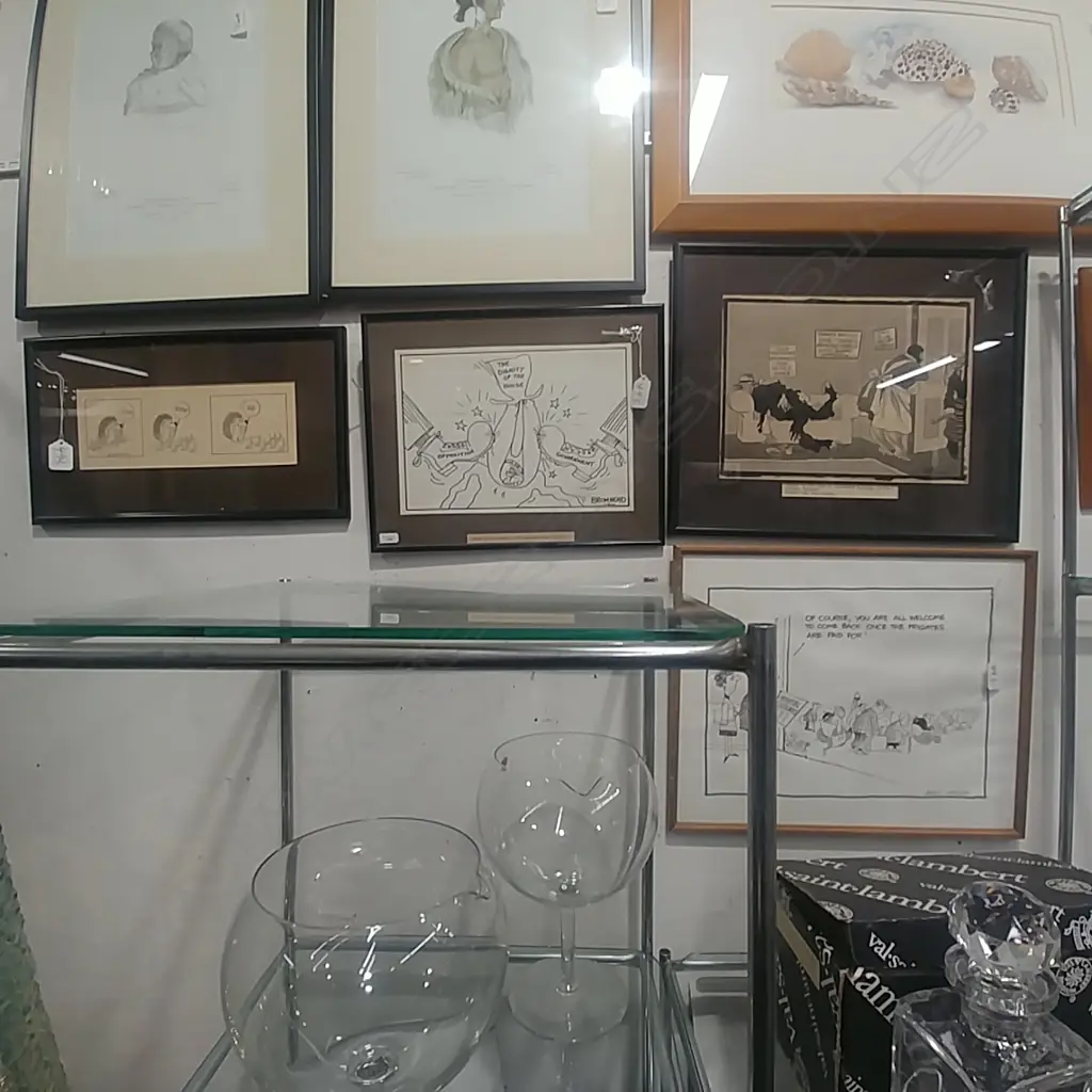 4 FRAMED CARTOONS Image 1++
