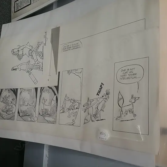 3 UNFRAMED CARTOONS