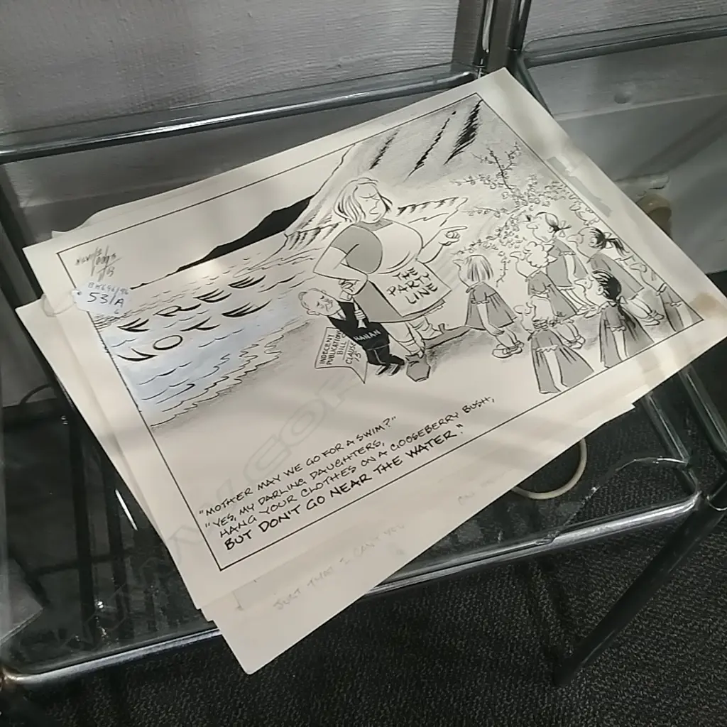 6 UNFRAMED CARTOONS Image 1++