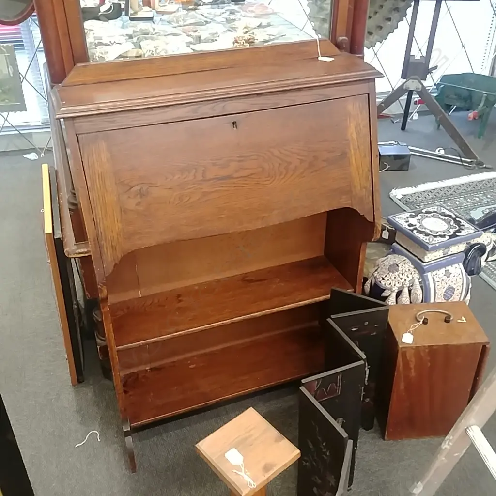 OAK DROP FRONT BUREAU Image 1++
