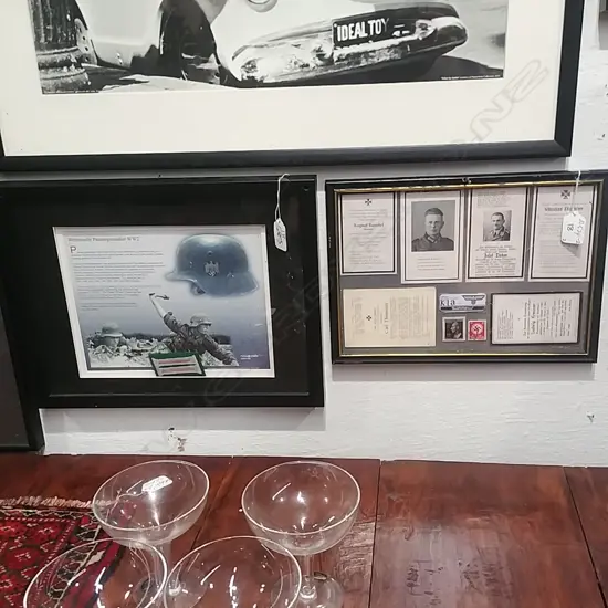 2 GERMAN MILITARY FRAMED DISPLAYS