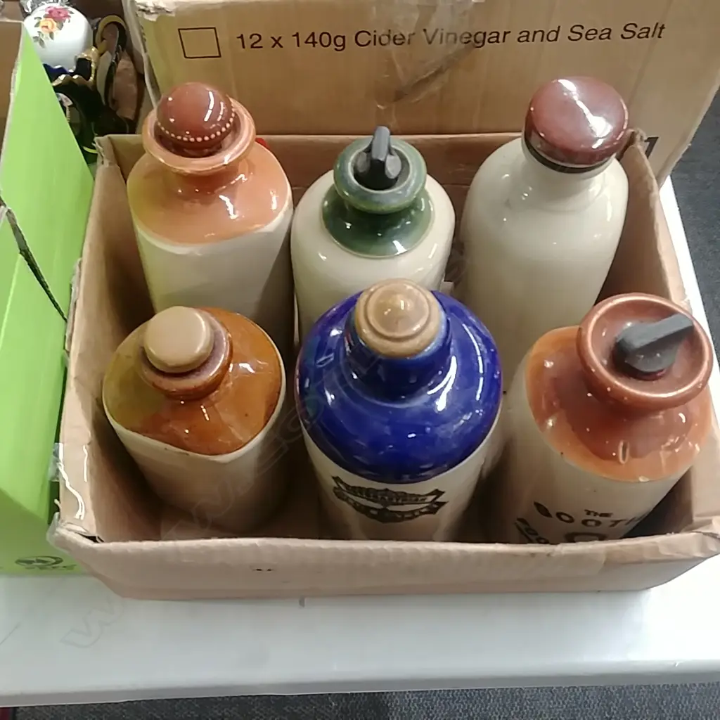 6X  POTTERY FOOT WARMERS BOTTLES Image 1++
