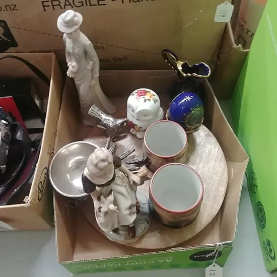 SMALL BOX ORNAMENTS, ETC.