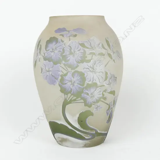 A cameo glass vase