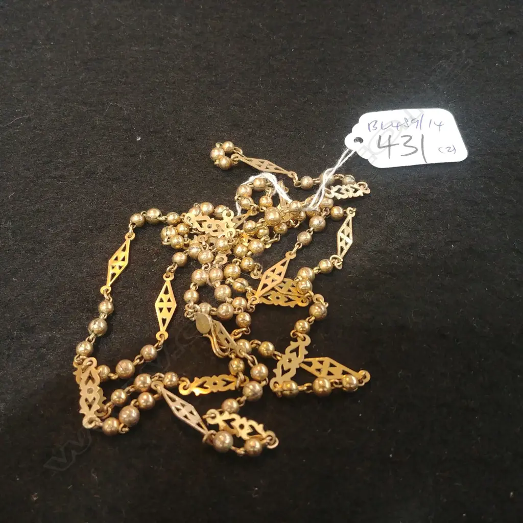 PR OF GOLD LINED NECKLACES Image 1++