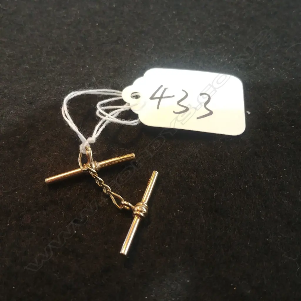 TWO 9CT GOLD FOBS 2.1g Image 1++