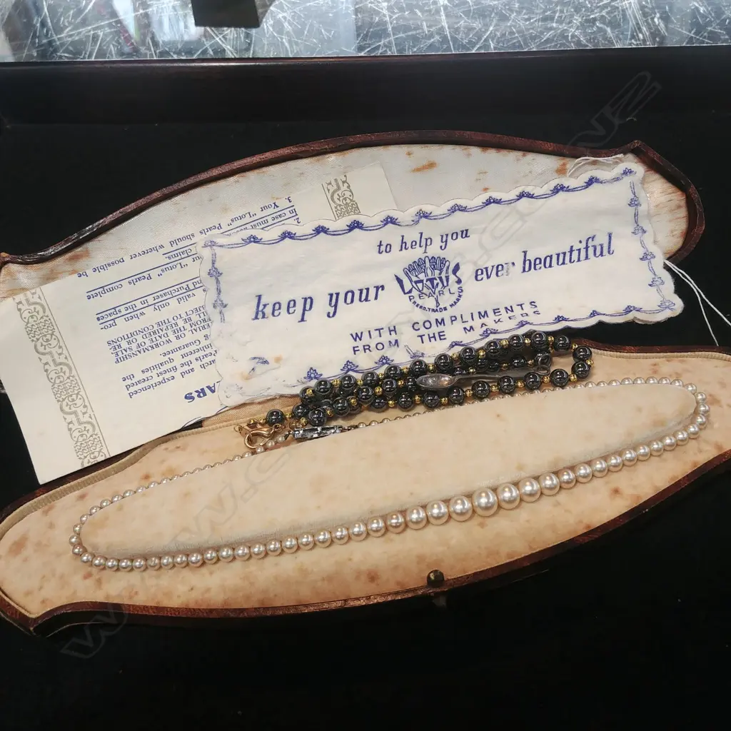 LOTUS 'PEARL' NECKLACE & HEMATITE NECKLACE Image 1++