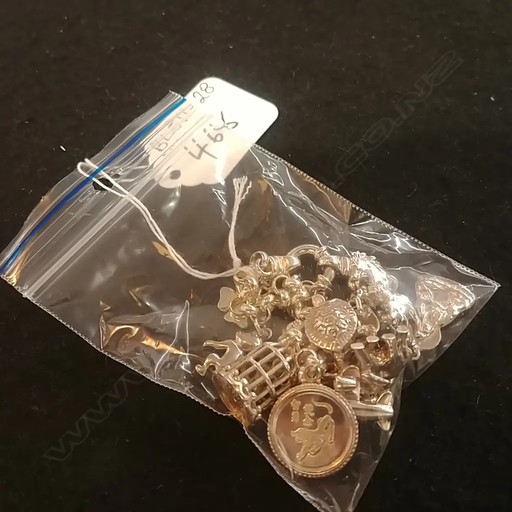 ST. SILVER CHARM BRACELET 37gm Image 1++