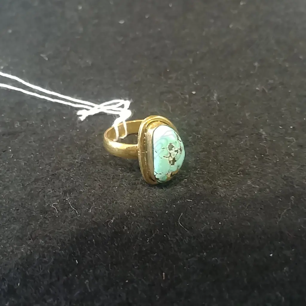 TURQUOISE & COPPER RING Image 1++