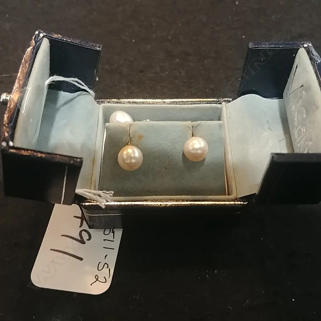 MISAKI PEARL 9CT GOLD EARRINGS PLUS OTHERS Image 1++