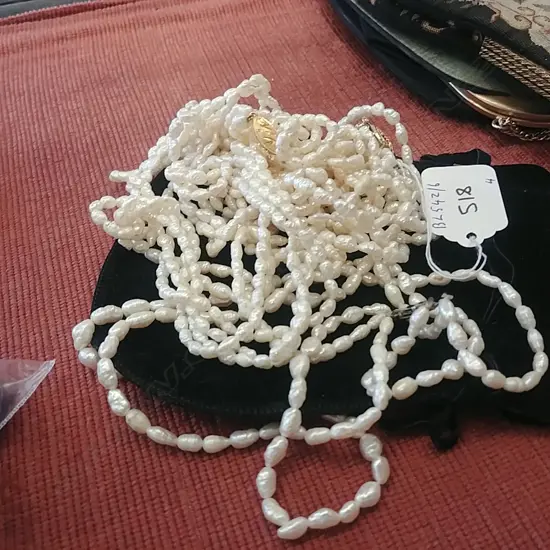 4 FRESH WATER PEARL NECKLACES