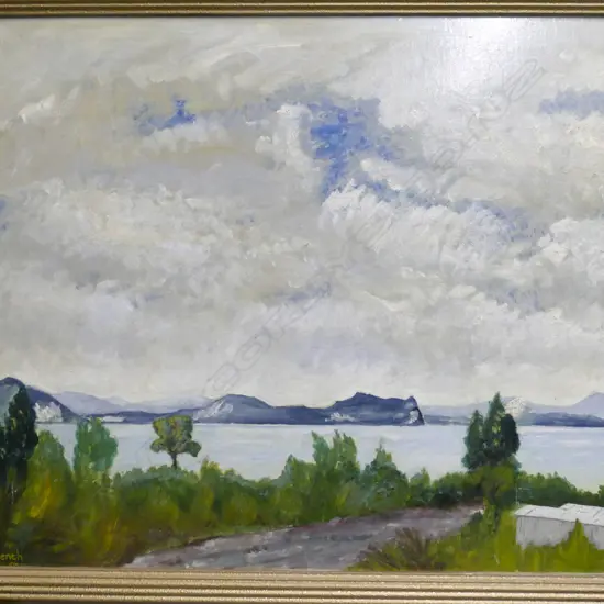 GILBERT MACKENZIE-TRENCH OIL LAKE TAUPO 1956