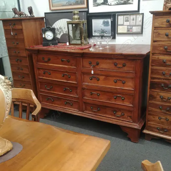 8 DRAWER INDONESIAN CHEST OF DRAWERS 