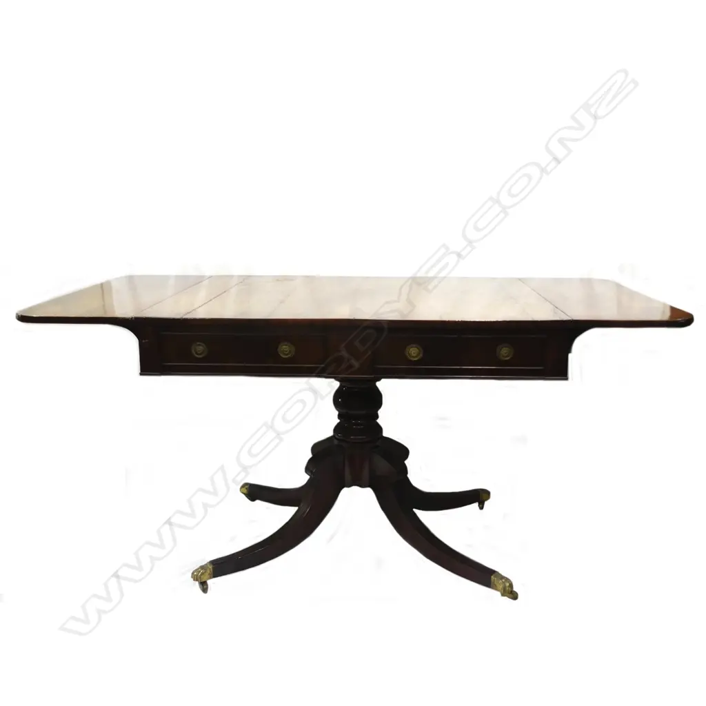 A Regency mahogany sofa table Image 1++