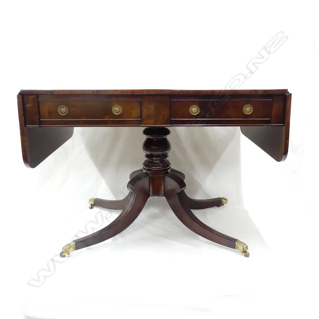 A Regency mahogany sofa table Image 1++