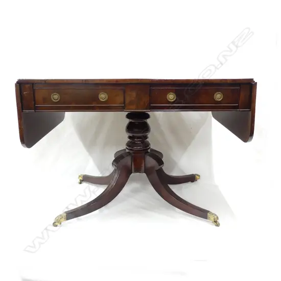 A Regency mahogany sofa table