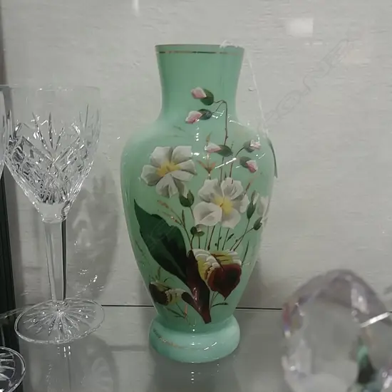 VICT MILK GLASS VASE