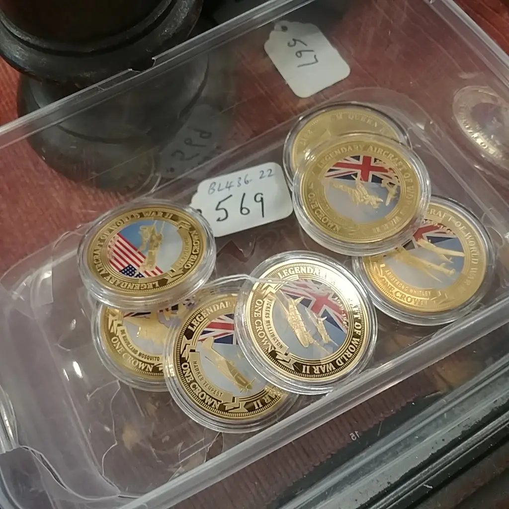 COLLECTION OF COINS -  LEGENDARY AIRCRAFT of WWII Image 1++