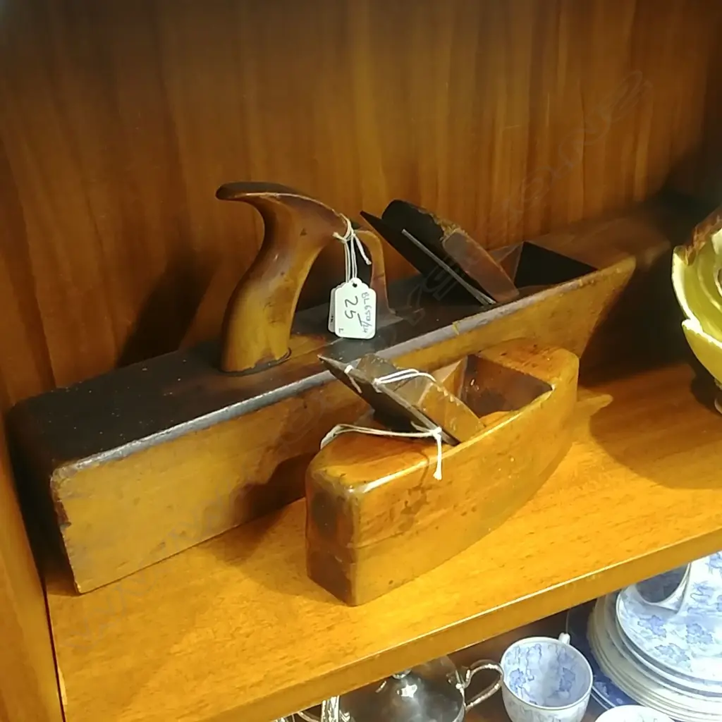 22'' WOODEN JOINTING PLANE + 7" WOODEN SMOOTHING PLANE Image 1++