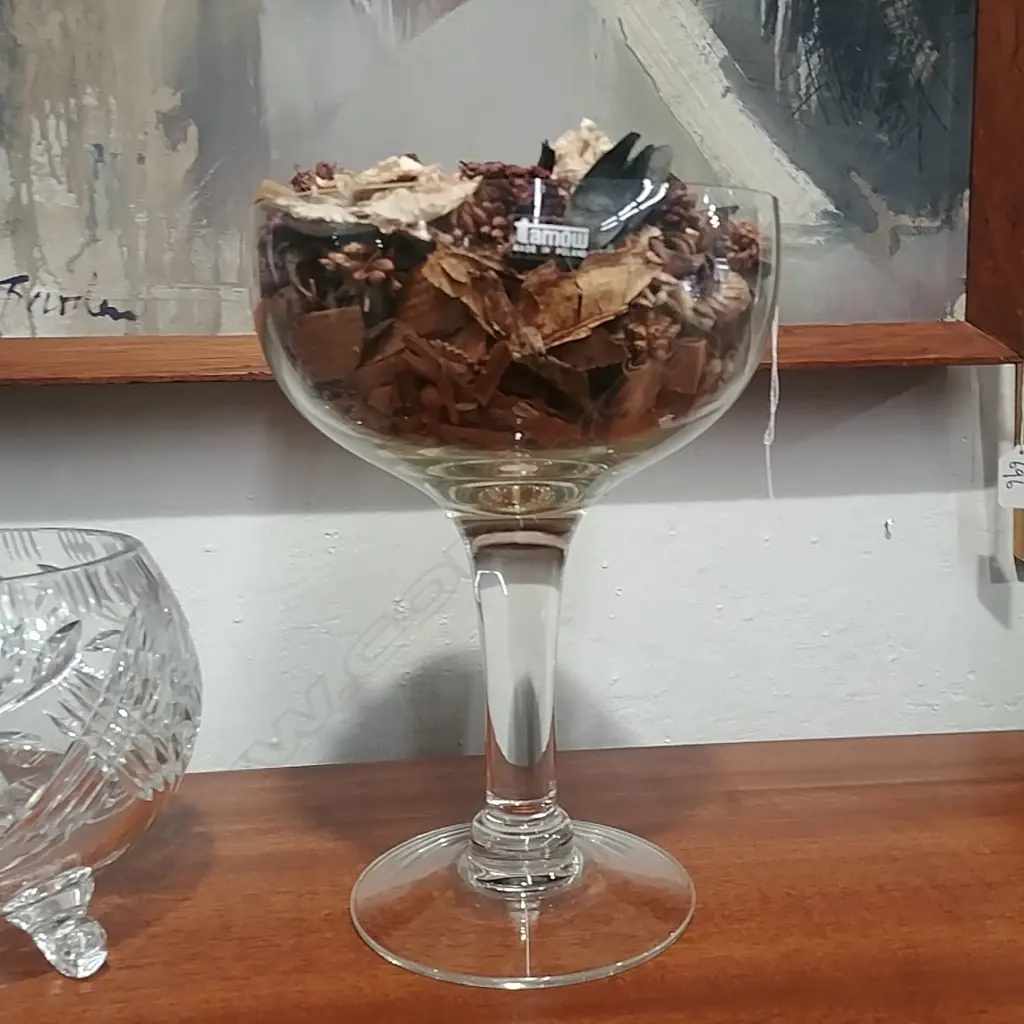 LARGE POLISH GLASS GOBLET Image 1++