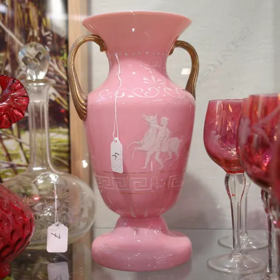 PINK GLASS VASE
