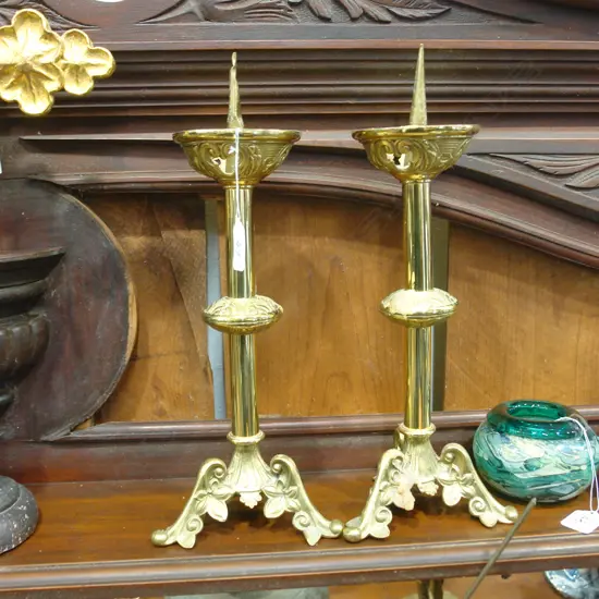 PR BRASS CANDLE STICKS 