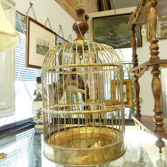 BRASS BIRD CAGE