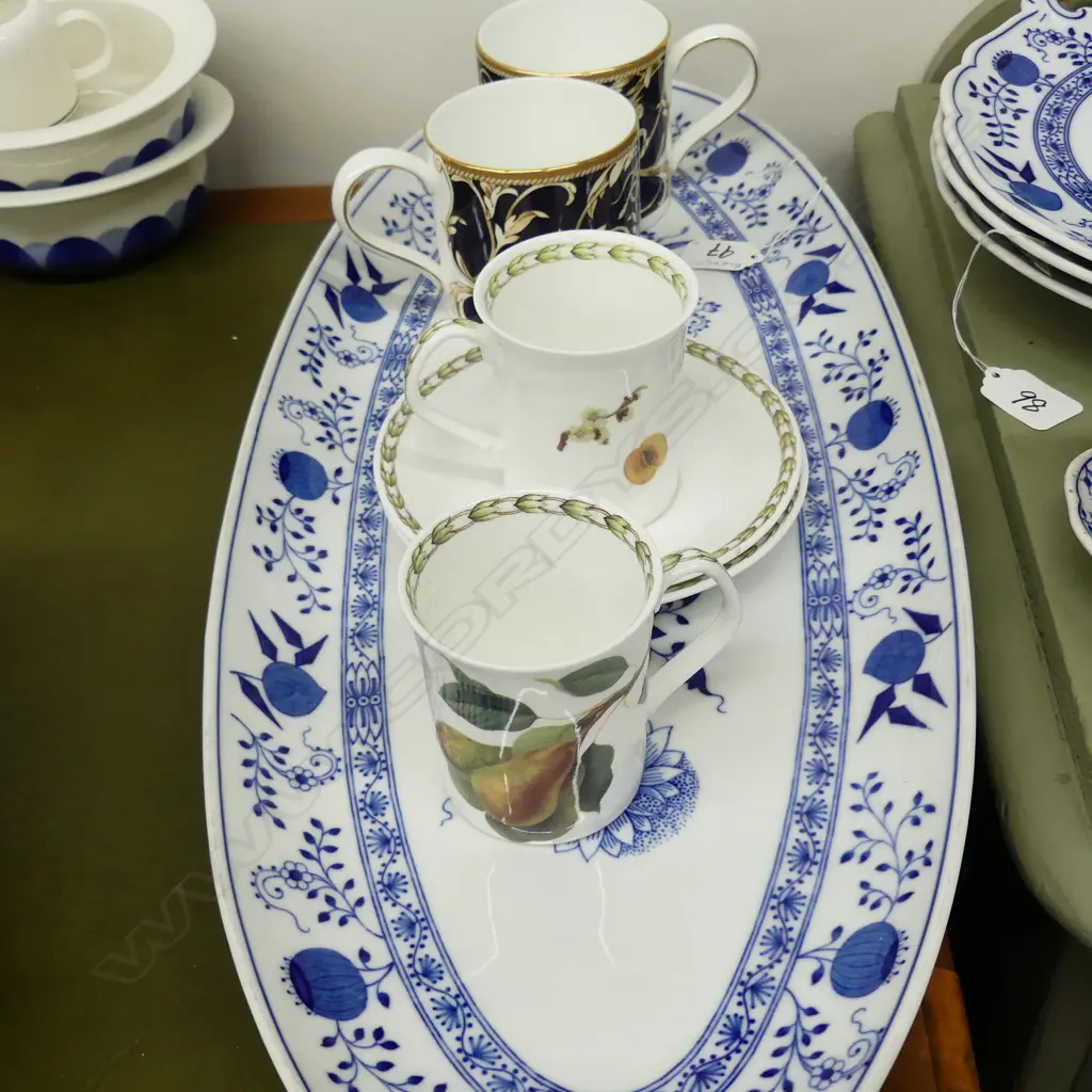 CHINA DISH + W/W MUGS + 2 CHINA C/S Image 1++